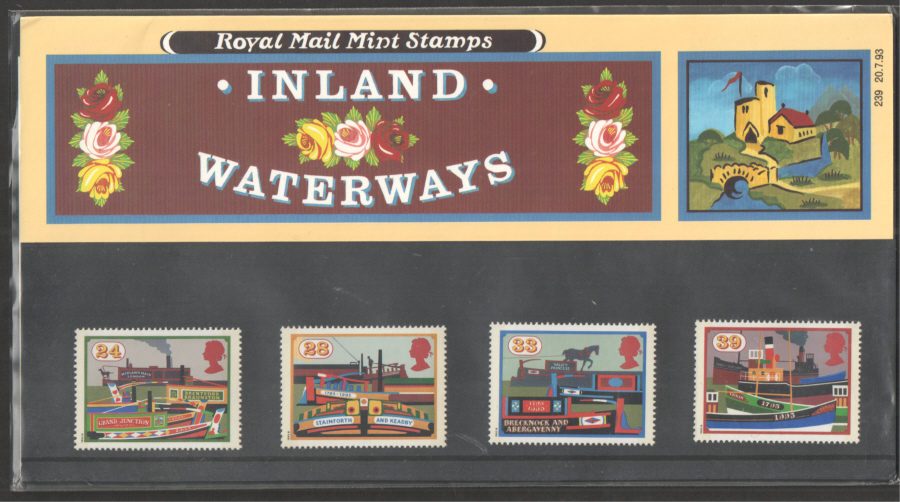 (image for) 1993 Inland Waterways Royal Mail Presentation Pack 239